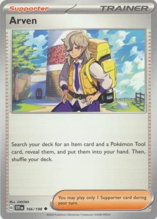SJ Arven - 166/198 - Uncommon Scarlet &amp; Violet Singles
