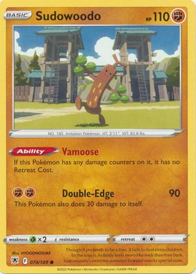 Sudowoodo - 074 /189 - Common
Sword &amp; Shield: Astral Radiance Singles