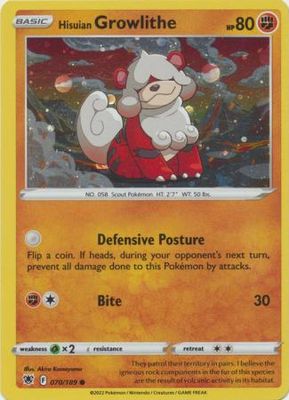 Hisuian Growlithe - 070/189 - Alternate  Pokemon Alternate