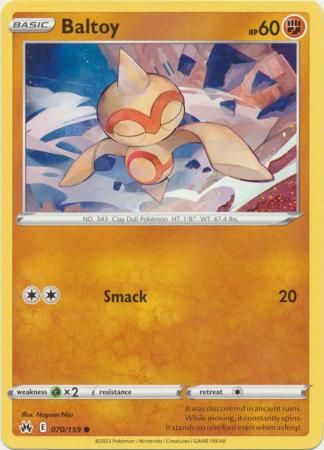 Baltoy - 070/159 - Common Crown Zenith Singles