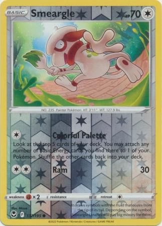 Smeargle - 137/195 - Common Reverse Holo Sword &amp; Shield: Silver Tempest Reverse Holo Singles