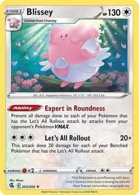 Blissey - 203/264 - Rare Sword &amp; Shield: Fusion Strike Singles