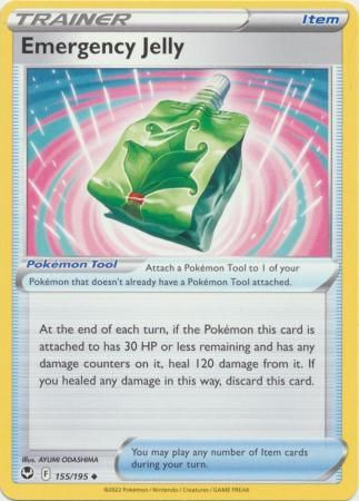 Emergency Jelly - 155/195 - Uncommon Sword &amp; Shield: Silver Tempest Singles