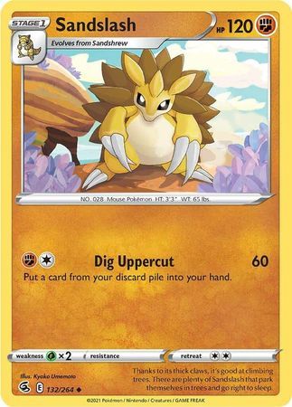 Sandslash - 132/264 - Uncommon
Sword &amp; Shield: Fusion Strike Singles