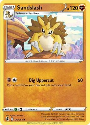Sandslash - 132/264 - Uncommon
Sword &amp; Shield: Fusion Strike Singles