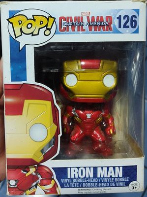 SJ Iron Man Funko Pop Civil War Caja Danada