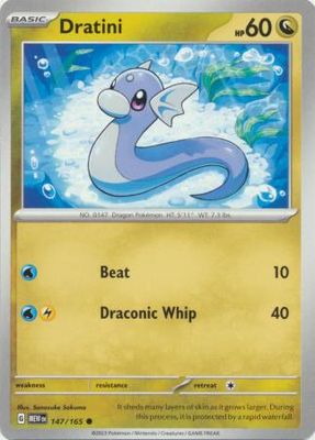 Dratini - 147/165 - Common
Scarlet &amp; Violet 151 Singles