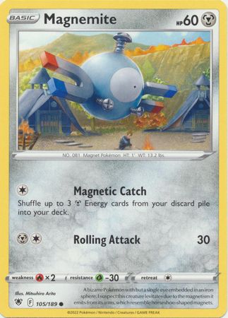 Magnemite - 105/189 - Common Sword &amp; Shield: Astral Radiance Singles (Español)