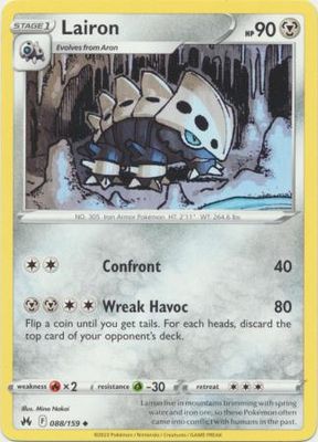 Lairon - 088/159 - Uncommon Crown Zenith Singles