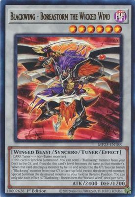 SH Blackwing - Boreastorm the Wicked Wind - MP23-EN188 - Ultra Rare 1st Edition
Mega Tin 2023 Dueling Heroes Singles