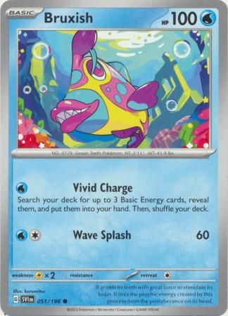Bruxish - 051/198 - Common Scarlet &amp; Violet (Base Set) Singles