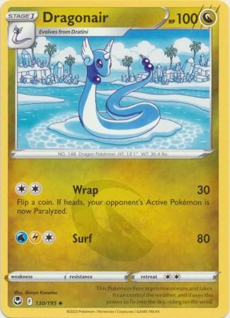 Dragonair - 130/195 - Uncommon Sword &amp; Shield: Silver Tempest Singles