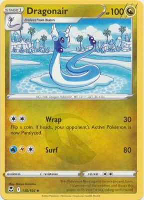 Dragonair - 130/195 - Uncommon Sword &amp; Shield: Silver Tempest Singles