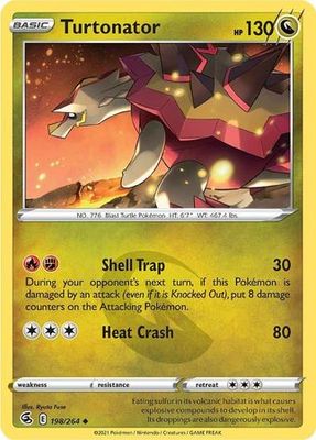 Turtonator - 198/264 - Uncommon
Sword &amp; Shield: Fusion Strike Singles