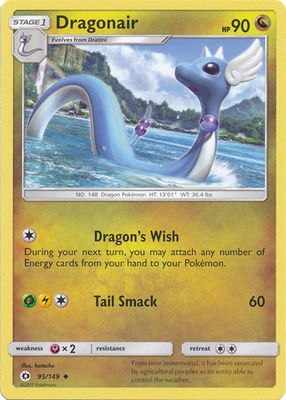 Dragonair - 95/149 - Uncommon
Sun &amp; Moon (Base Set) Singles (Español)