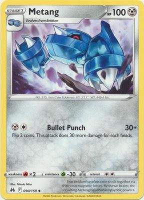 Metang - 090/159 - Uncommon Crown Zenith Singles
