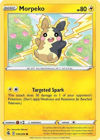Morpeko - 109/264 - Common
Sword &amp; Shield: Fusion Strike Singles