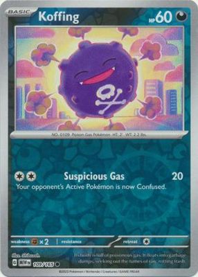 Koffing - 109/165 - Common Reverse Holo
Scarlet &amp; Violet 151 Reverse Holo Singles