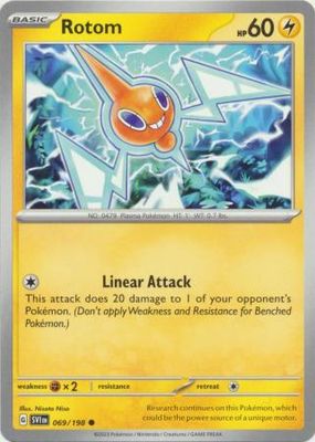 Rotom - 069/198 - Common
Scarlet &amp; Violet (Base Set) Singles (Español)