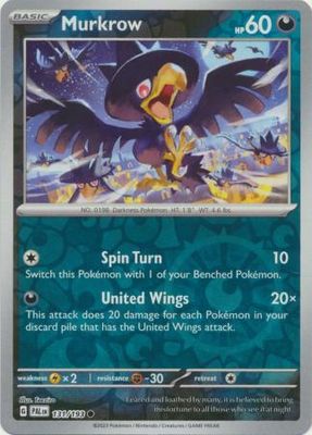 Murkrow - 131/193 - Common Reverse Holo Scarlet &amp; Violet: Paldea Evolved Reverse Holo Singles