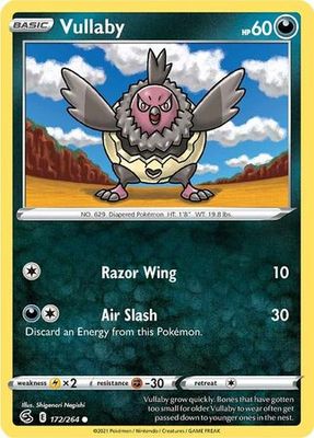 Vullaby - 172/264 - Common
Sword &amp; Shield: Fusion Strike Singles