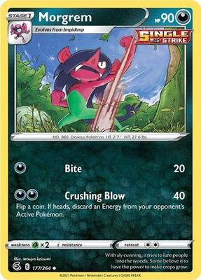 Morgrem - 177/264 - Uncommon
Sword &amp; Shield: Fusion Strike Singles