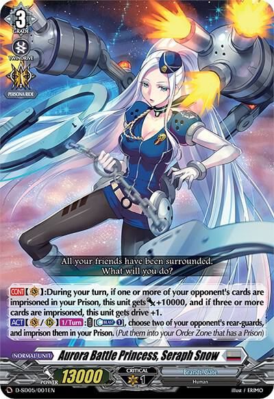 SH Aurora Battle Princess, Seraph Snow - D-SD05: Tomari Seto -Aurora Valkyrie- (D-SD05)
D-SD05: Tomari Seto -Aurora Valkyrie-