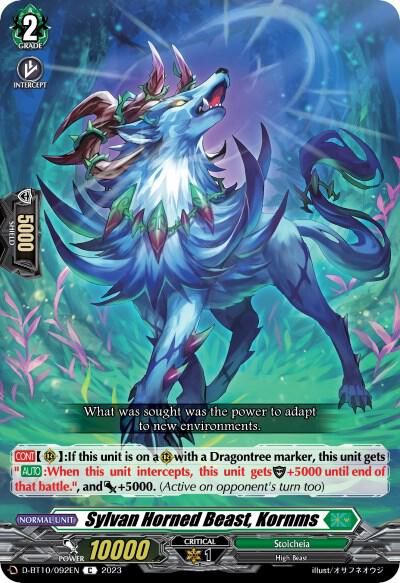 Sylvan Horned Beast, Kornms - Dragon Masquerade (D-BT10)
Dragon Masquerade