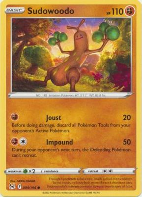Sudowoodo - 094/196 - Common Sword &amp; Shield: Lost Origin Singles