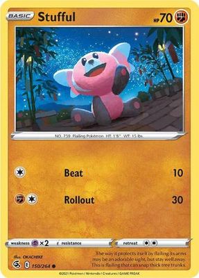 Stufful - 150/264 - Common Sword &amp; Shield: Fusion Strike Singles