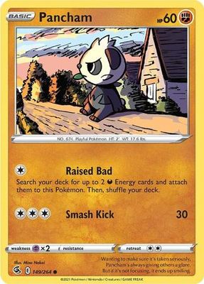 Pancham - 149/264 - Common
Sword &amp; Shield: Fusion Strike Singles