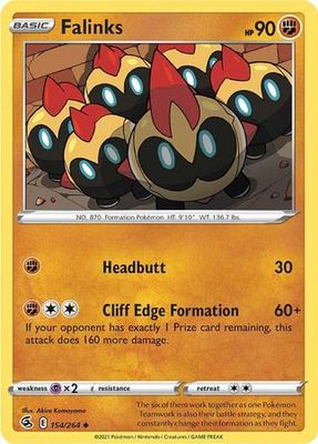 Falinks - 154/264 - Uncommon
Sword &amp; Shield: Fusion Strike Singles