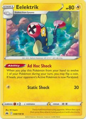 Eelektrik - 048/159 - Uncommon Crown Zenith Singles