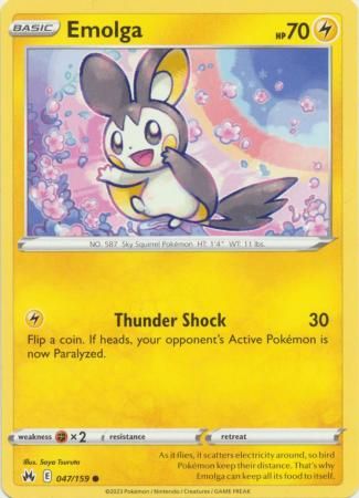 Emolga - 047/159 - Common Crown Zenith Singles