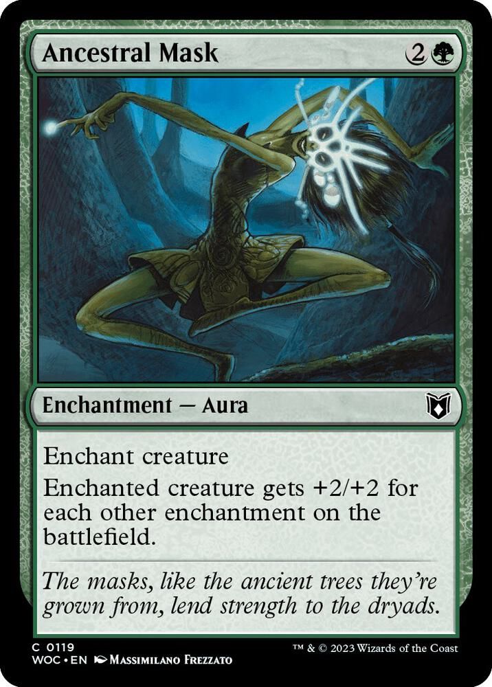 SJ Ancestral Mask - Commander: Wilds of Eldraine (WOC)
Commander: Wilds of Eldraine