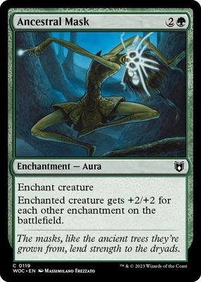 SJ Ancestral Mask - Commander: Wilds of Eldraine (WOC)
Commander: Wilds of Eldraine