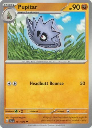 Pupitar - 111/193 - Uncommon Scarlet &amp; Violet: Paldea Evolved Singles