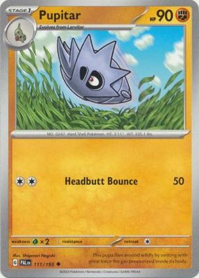 Pupitar - 111/193 - Uncommon Scarlet &amp; Violet: Paldea Evolved Singles