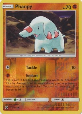 Phanpy - 72/168 - Common Reverse Holo Sun &amp; Moon: Celestial Storm Reverse Holo Singles(Español)