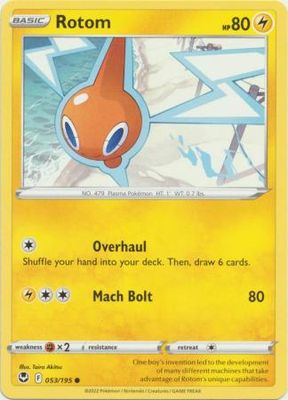 Rotom - 053/195 - Common
Sword &amp; Shield: Silver Tempest Singles