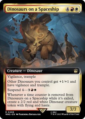SJ Dinosaurs on a Spaceship (Extended Art) - Universes Beyond: Doctor Who (WHO)
Universes Beyond: Doctor Who Foil