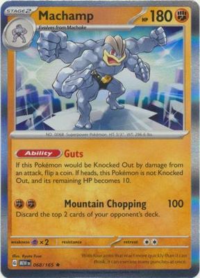 Machamp - 068/165 - Holo Rare Scarlet &amp; Violet 151 Singles