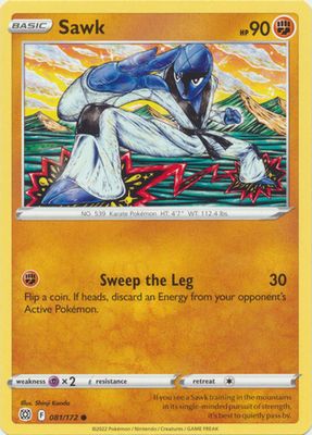 Sawk - 081/172 - Common Sword &amp; Shield: Brilliant Stars Singles   (Español)