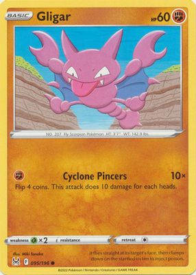 Gligar - 095/196 - Common Sword &amp; Shield: Lost Origin Singles