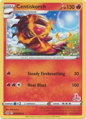Centiskorch - 049/264 - Cinderace Deck (Cinderace Symbol 30)
Battle Academy Box Set 2022
