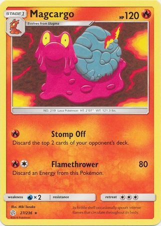 Magcargo - 27/236 - Rare
Sun &amp; Moon: Cosmic Eclipse Singles