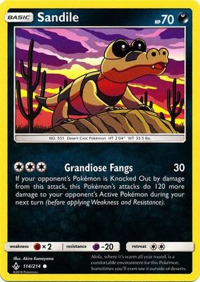 Sandile - 114/214 - Common
Sun &amp; Moon: Unbroken Bonds Singles