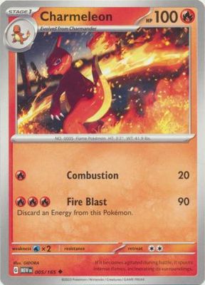 Charmeleon - 005/165 - Uncommon
Scarlet &amp; Violet 151 Singles