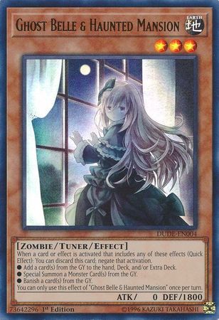 SJ Ghost Belle &amp; Haunted Mansion - DUDE-EN004 - Ultra Rare 1st Edition Duel Devastator 1st Edition Singles