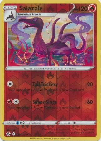 Salazzle - 028/159 - Uncommon Reverse Holo
Crown Zenith Reverse Holo Singles